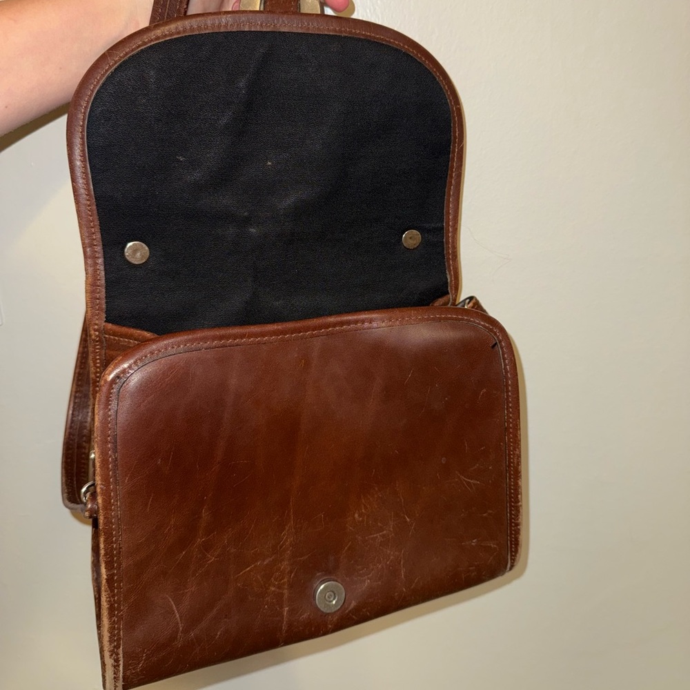 Vintage western belt buckle leather purse - Picture 7 of 10
